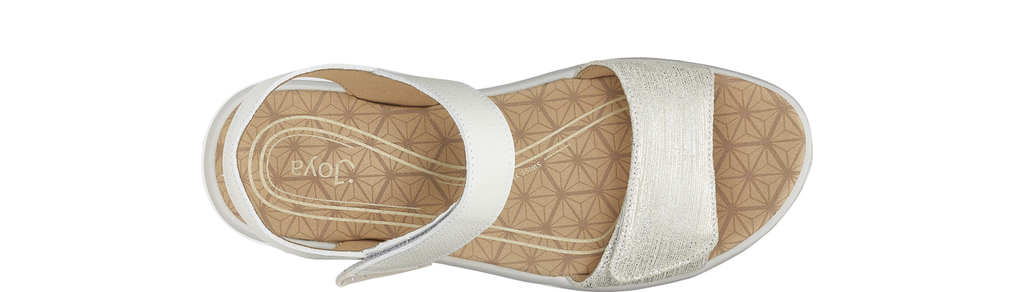 Flores Beige Metallic