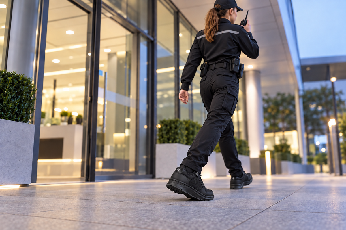 Welche Schuhe eignen sich für Mitarbeiter im Sicherheitsdienst?